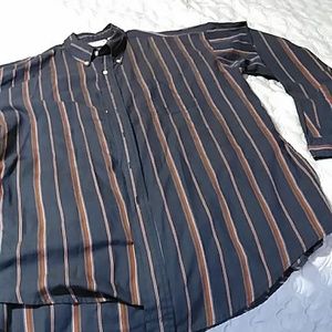 McGregor Classics Long Sleeve Striped Full Button Up Shirt